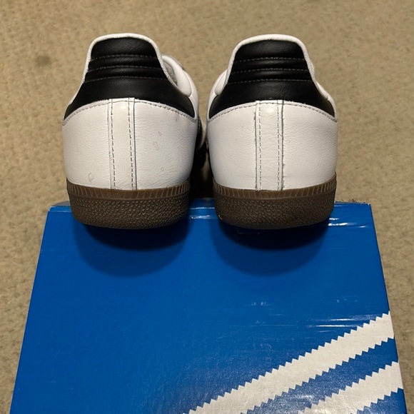 Adidas White and Black Samba Sneakers - Picture 4 of 5